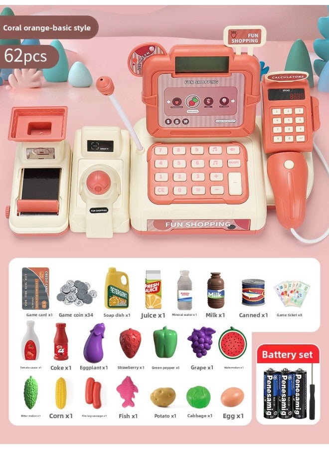 Children's educational toys girls gift suit play house cash register 3 birthday 6 parent-child interaction 4 multiplayer game 5